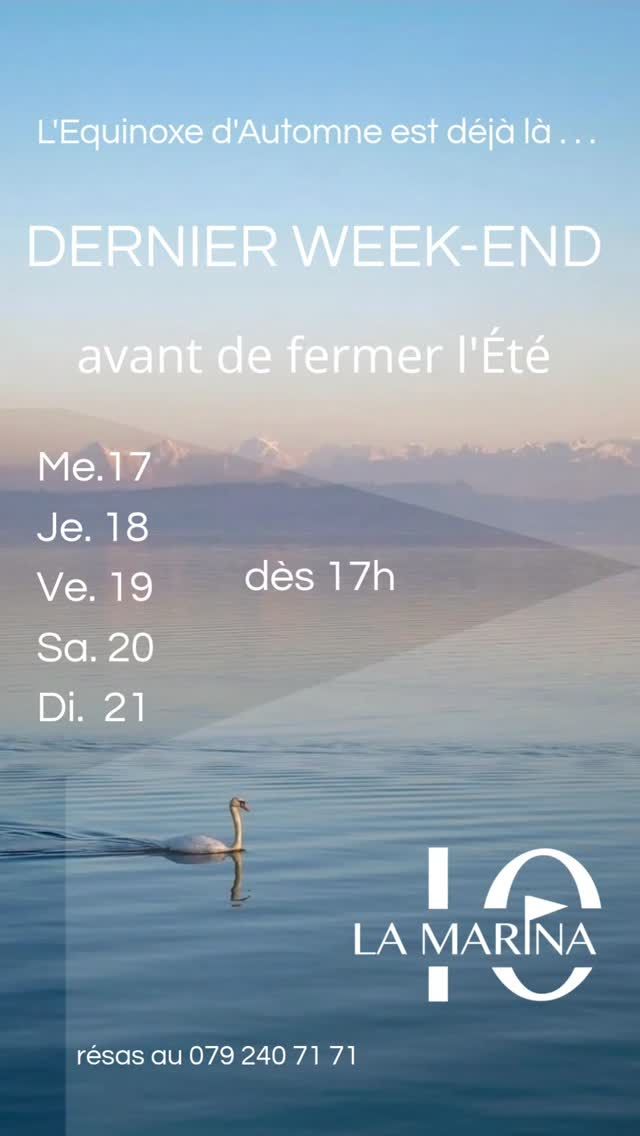 😍 Ce fût, sans aucun doute, une de nos plus belles saisons !
🥰 Quel merveilleux cadeau pour les 10 ans de notre MARINA adorée...
🥹 C'est avec beaucoup d'émotions que nous vous attendons cette semaine pour clôturer ensemble ce magnifique Été.
😎 Dame météo nous fait l'honneur de nous inonder de soleil, et nous envelopper de ses températures encore estivales pour l'occasion.
🤩 Nous vous avons concocté une jolie programmation pour ce week-end de Closing...
🥳 C'est 5 jours de fête, pour terminer l'été en beauté, par un dimanche veille de Férié !

@chez_soi_food
@sosushi_official 
@marianne.rohrer.18
@samy_belromari 
@fabrizio__db 
@tonyalones