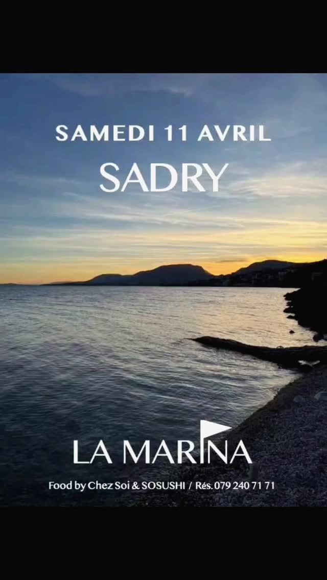 🎶🎧 Fidèle ambianceur des nuits Neuchâteloises depuis une quinzaine d’années, nous avons le plaisir d'accueillir Sadry qui ouvrira sa saison estivale le samedi 11 avril pour une mise en mouvement dont il a le secret.
Il vous a déjà conquis lors de plusieurs soirées à LA MARINA, ainsi que sur quelques unes de nos fameuses Soirées Blanches !
Avec Sadry, Good Vibes garanties, et c'est CE samedi à LA MARINA 🪩🎶