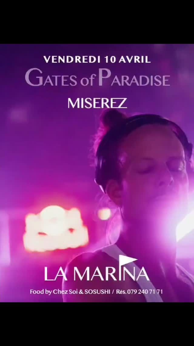✨️🎧 Miserez (Fred pour les intimes) est un DJ et producteur suisse originaire de Lausanne.
Acteur polyvalent de la scène culturelle romande, il se distingue par un style musical éclectique naviguant entre la deep house et la techno. 

Une musique sans frontière : 
Son univers est un voyage spirituel et personnel à travers la musique électronique

Il a mixé dans des destinations internationales telles qu'Ibiza, Miami, Berlin, Goa, Paris...
Cette figure bien connue des nuits lausannoises, s'est produite dans des lieux et événements emblématiques comme l'Audio Club, le Montreux Jazz Festival ou encore le Caribana Festival.

Miserez est l'une des têtes d'affiche des soirées immersives Gates of Paradise, organisées au Kiosque des Bastions à Genève, visant à créer une fusion entre musique et lâcher-prise spirituel.

Un concept notamment annoncé lors du festival Flows, un événement dédié à la musique électronique et au bien-être sur l'île d'Ugljan en Croatie, prévu pour juin 2026.

Laissez-vous ennivrer et emporter ce Vendredi 10 avril à LA MARINA 🪩✨️