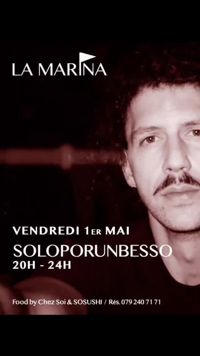 @soloporunbesso , le solo de Léo Besso, Dj et producteur Neuchâtelois qui s'est fait connaître en étant l'une des deux moitiés du duo électro Psycho Weazel.
C'est plus de dix ans d'expérience sur la scène électronique, qui l'ont fait écumer de nombreux clubs et festivals.
Ses sets gravitent autour d'une "triangulation" entre la dark disco, le break-beat et la house.
Il vient ouvrir le joli mois de Mai ce Vendredi 1er avec nous à La Marina, par son univers unique, souvent décrit comme un mélange de rythmes hypnotiques et de basses profondes.
Rejoignez-nous à partir de 17h, les brigades de @chez_soi_food et @sosushi_official seront à votre service dès 18h 🤗 rés. 079 240 71 71
