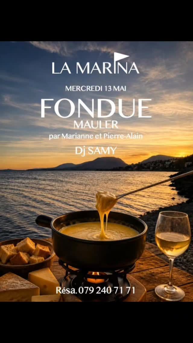 🫕 on bouscule la tradition : car c'est demain MERCREDI que la fameuse Fondue au Mauler de Marianne et Pierre-Alain vous réchauffera !
🎧 Avec un Samy déjanté aux platines, qui vous a concocté des petits remixes de vos tubes préférés, pour vous faire danser jusqu'à MINUIT ! 🤩
• la fraîcheur est revenue, pensez à vous couvrir, le temps que la fondue et ses petits kirsh fassent leur effet 😜 Dj @samy_belromari se chargera de faire monter la température en cette festive veille de férié 🌡