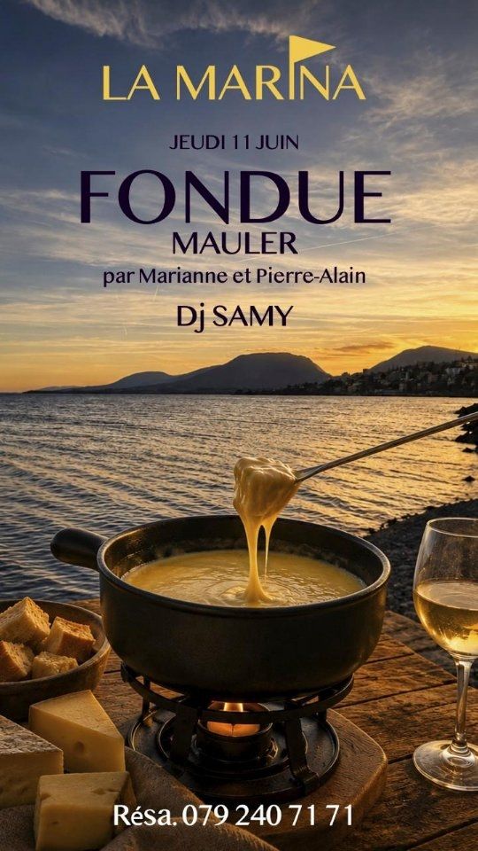 😎 Le soleil revient mercredi, NOUS AUSSI !!!
On vous attendra dès 17h, avec nos partenaires culinaires @chez_soi_food et @sosushi_official 😁
Et ce JEUDI 11 JUIN, c'est la brigade de Marianne et Pierre-Alain qui vient nous régaler avec sa fondue au Mauler ! 🤤
Soirée très prisée tout au long de la saison, profitez-en, chose rare : il nous reste quelques tables dispos ! Hâtez-vous d'en réserver une dès maintenant au 079 240 71 71 🙌
& Dj @samy_belromari s'occupera de l'ambiance comme il sait bien le faire 🥳