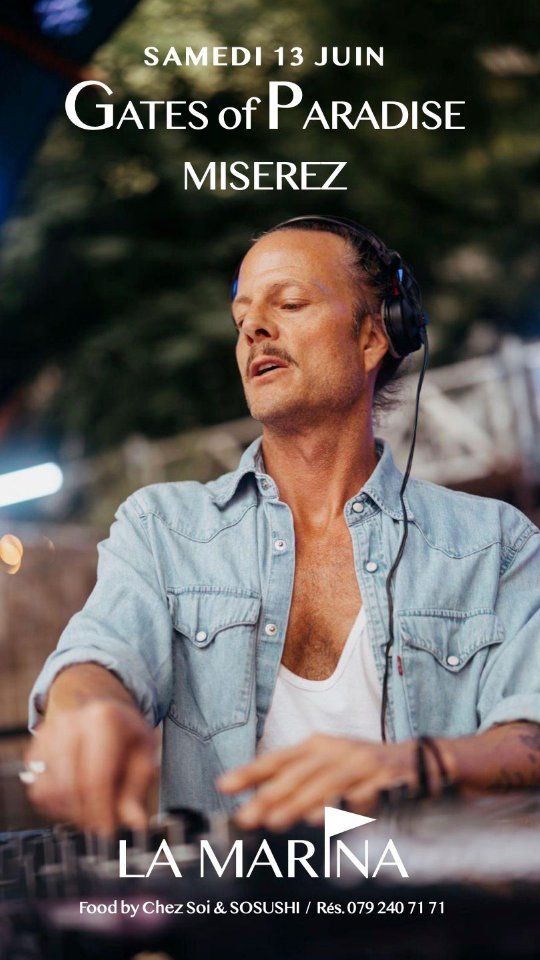 DJ @fredmiserez a envoûté La Marina début avril par un flow transcendant qui mêle les genres, effaçant les frontières, du monde, et des réalités. 
Il est l'une des têtes d'affiche des soirées conceptuelles Gates of Paradise connues pour leur dimension spirituelle, et impose ainsi son style électro deep et organic, véritable fusion entre reconnection et lâcher-prise. Il revient ce SAMEDI 13 JUIN pour une authentique expérience immersive ✨️