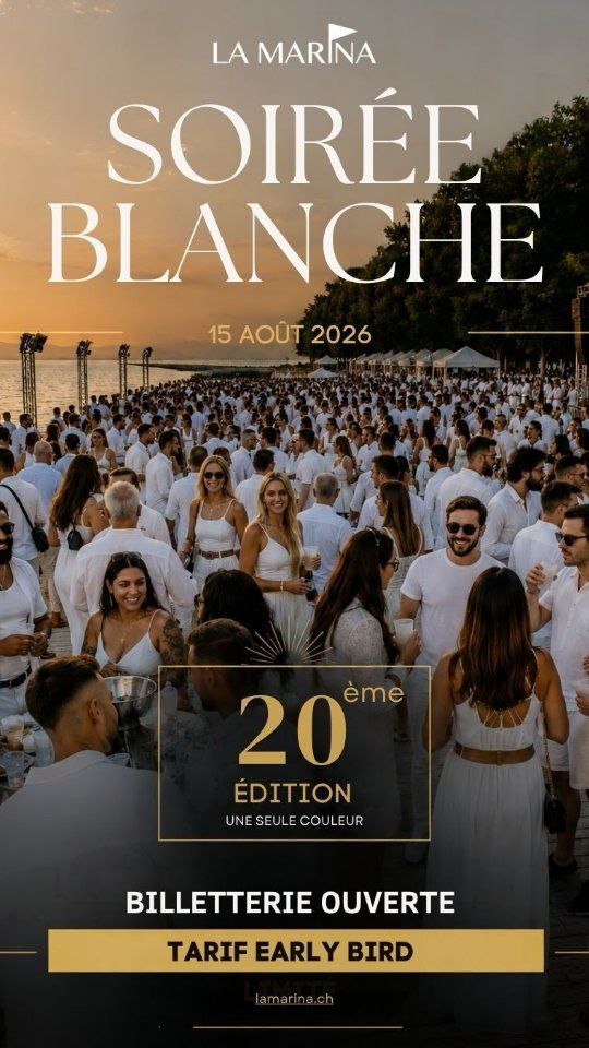 ⚠️ LA BILLETTERIE EST OUVERTE !
⏳️ Tarif Early Bird à durée limitée 
📍Rendez-vous sur notre site internet
➡️ www.lamarina.ch
🔗 (Lien en bio)