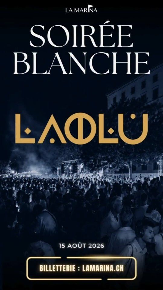 LAOLU, Un savant mélange d'afro-house rythmique, de house mélodique et de techno profonde.

DJ et producteur helvético-nigérian, il est devenu une figure incontournable de la scène électronique internationale qui mélange avec succès la techno brute, la house chaleureuse et des influences afro-house, inspirées de ses racines.

Les parents d'Olaoluwa se sont rencontrés dans un disquaire berlinois et gèreront plus tard le club de jazz et de soul The Gallery, au Nigeria, baignant l'enfance du futur DJ dans la musique.
C'est après des études classiques de saxophone en Europe qu'il découvre la techno de Détroit à 18 ans et revend son instrument, pour s'acheter sa première boîte à rythmes.

S'il produit ses morceaux pour des labels de renommée internationale comme Crosstown Rebels, Compost Records ou Defected, sa musique est également régulièrement jouée par des poids lourds de la nuit tels que Black Coffee, Dixon ou Keinemusik.

Sa notoriété mondiale a explosé grâce à son remix emblématique du titre Too Much Information de Dele Sosimi, sorti sur le prestigieux label Innervisions. Il lancera son propre label, Siembra : une plateforme dédiée aux musiques de club qui fusionne de manière créative ses racines européennes et son héritage africain.

Habitués des scènes internationales, des clubs aux festivals, LAOLU nous fait l'immense honneur de venir faire vibrer la grande scène, et sa terrasse sur le lac de Neuchâtel, lors de la 20ème Édition de notre fameuse SOIRÉE BLANCHE !

🎟 Billetterie : www.lamarina.ch 

⚠️ DERNIERS BILLETS AU TARIF STANDARD 

🎧 @laolu_music