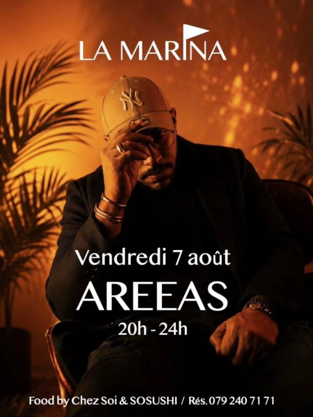 AREEAS 🎧 in da place ce VENDREDI 7 AOÛT 

@areeas 🕺 Le Neuchâtelois qui fait danser son public !
Ce Dj sait adapter sa musique tout au long de la soirée, pour vous emmener, avec lui, d'un apéro chill à une nuit endiablée sans que vous vous en rendiez compte 😉

Pour vous garantir une table et un service de qualité, n'oubliez pas de réserver 📲 079 240 71 71