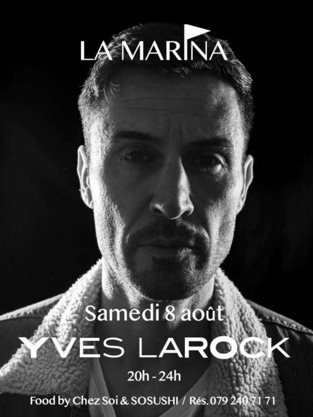 YVES LAROCK 🤩 reprend les platines ce SAMEDI 8 AOÛT

Est-il nécessaire de vous le présenter ?!

🎧 Un dj qui se fait rare sur scène depuis qu'il se consacre principalement à la production, et l'accompagnement de nouveaux Dj émergents...

🤗 Nous avons l'immense plaisir de pouvoir l'accueillir de nouveau, le temps d'une soirée, pour la promesse d'une ambiance unique 

🌍 Son talent n'est plus à prouver, son savoir-faire et son professionnalisme font vibrer les clubs à l'international depuis une génération entière !

Pensez à réserver rapidement votre table 📲079 240 71 71