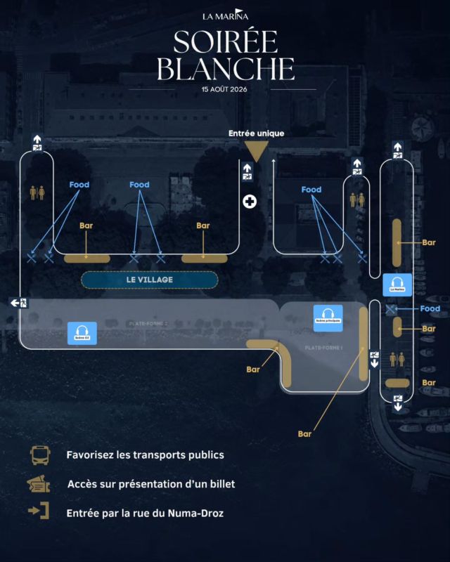 📍 Le Plan OFFICIEL de la 20éme Édition de notre Soirée Blanche 🧭

😉 Conservez-le précieusement, il pourra vous être utile au vu de l'affluence attendue

⚠️ Embouteillages et Parkings saturés, pour venir, nous vous recommandons les transports publics :

💡 Train (Gare 15min à pieds), Funi (Université), Tram (Pury Littorail), Bus (St Honore / Numa Droz)

❤️‍🩹 Rentrez en sécurité, pensez aux taxis !